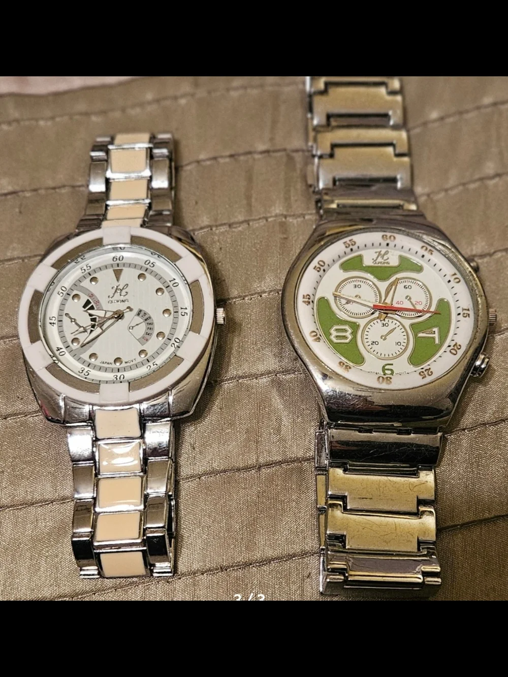 CLHONG Men's Watch Bundle - Set of 2, Silver & Two-Tone